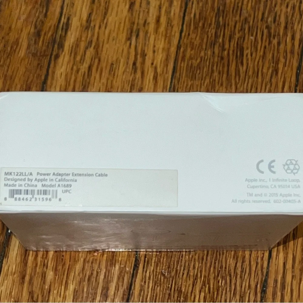 NWT APPLE Power Adapter Extension Cable White Mac Macbook Charger Extender